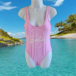 Barbie Women's One-Piece Swimsuit Bathing Suit Pink - US M